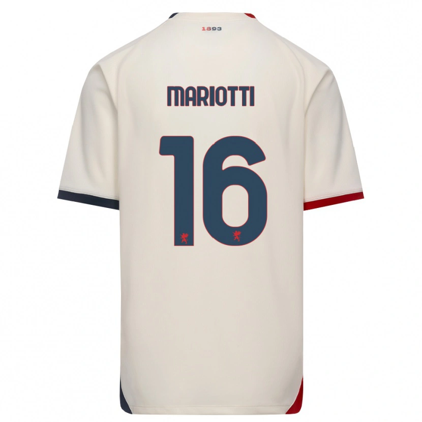 DanxenレディースAndrea Mariotti#16オフホワイト レッドアウェイシャツ2026/27ジャージーユニフォーム