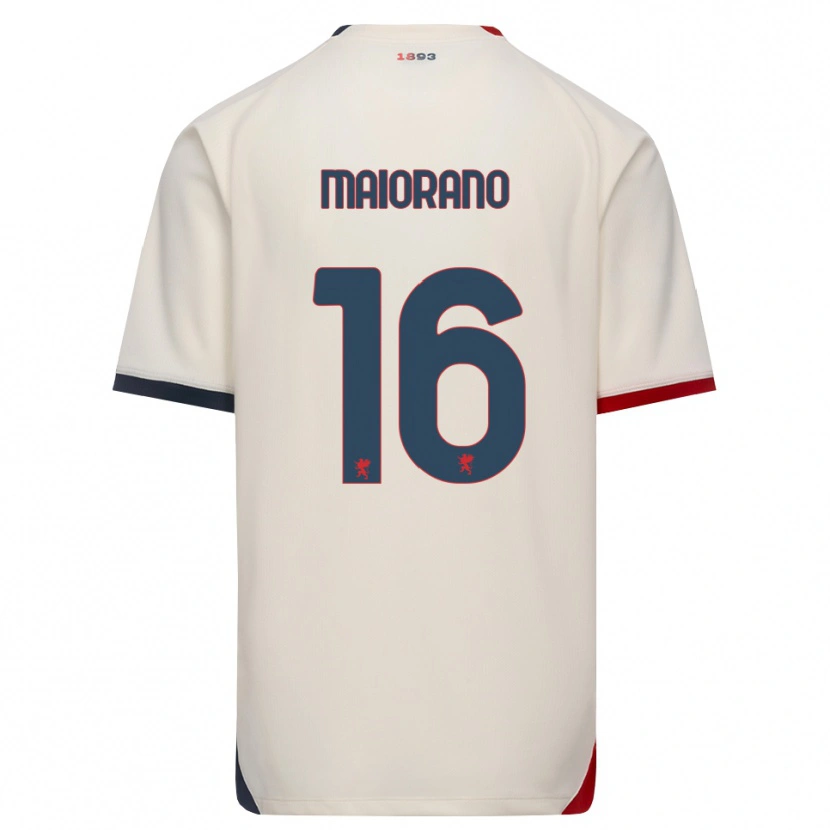 DanxenレディースFrancesco Maiorano#16オフホワイト レッドアウェイシャツ2026/27ジャージーユニフォーム