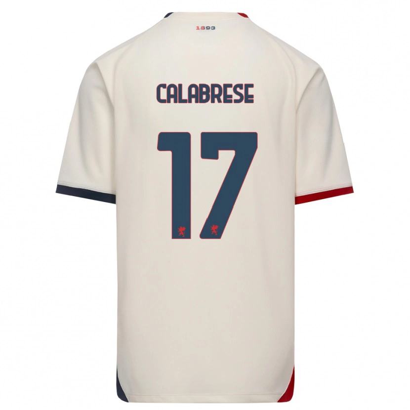 DanxenレディースFilippo Calabrese#17オフホワイト レッドアウェイシャツ2026/27ジャージーユニフォーム
