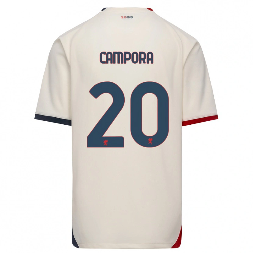 DanxenレディースAlice Campora#20オフホワイト レッドアウェイシャツ2026/27ジャージーユニフォーム