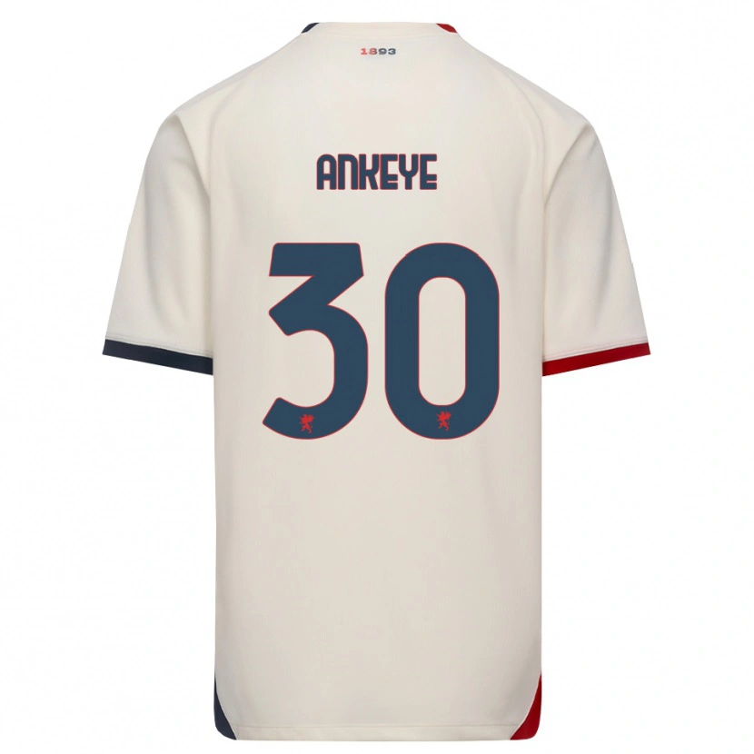 DanxenレディースDavid Ankeye#30オフホワイト レッドアウェイシャツ2026/27ジャージーユニフォーム