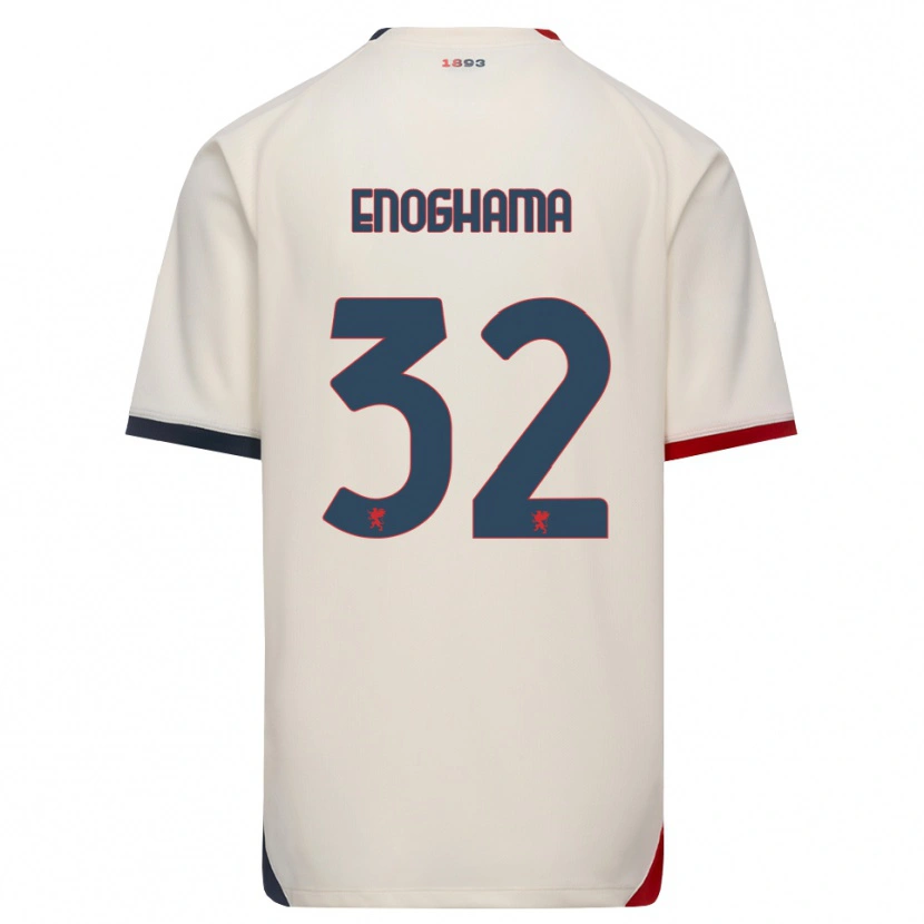 DanxenレディースIsaac Enoghama#32オフホワイト レッドアウェイシャツ2026/27ジャージーユニフォーム