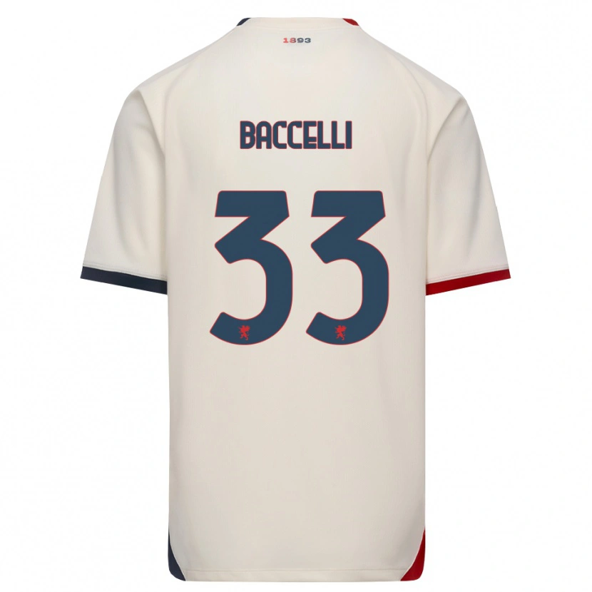 DanxenレディースPietro Baccelli#33オフホワイト レッドアウェイシャツ2026/27ジャージーユニフォーム