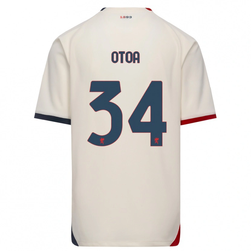DanxenレディースSebastian Otoa#34オフホワイト レッドアウェイシャツ2026/27ジャージーユニフォーム
