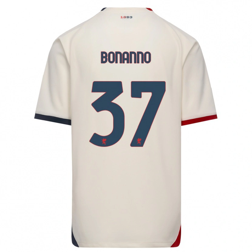 DanxenレディースGiuseppe Bonanno#37オフホワイト レッドアウェイシャツ2026/27ジャージーユニフォーム
