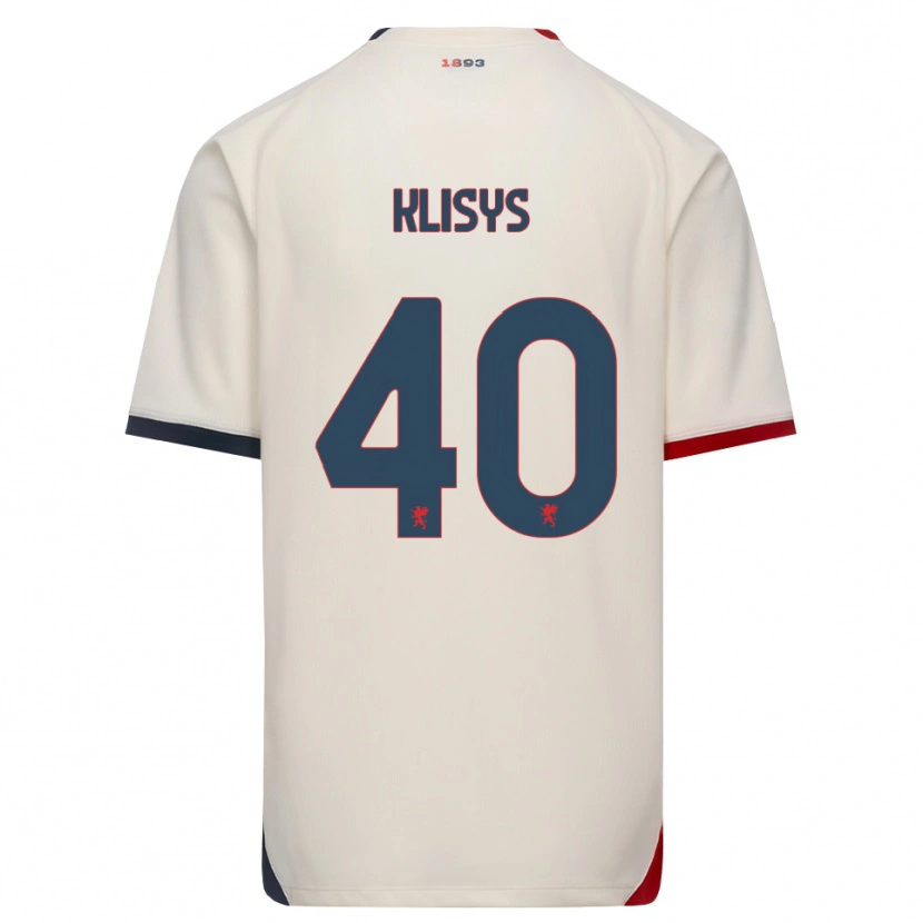 DanxenレディースLukas Klišys#40オフホワイト レッドアウェイシャツ2026/27ジャージーユニフォーム