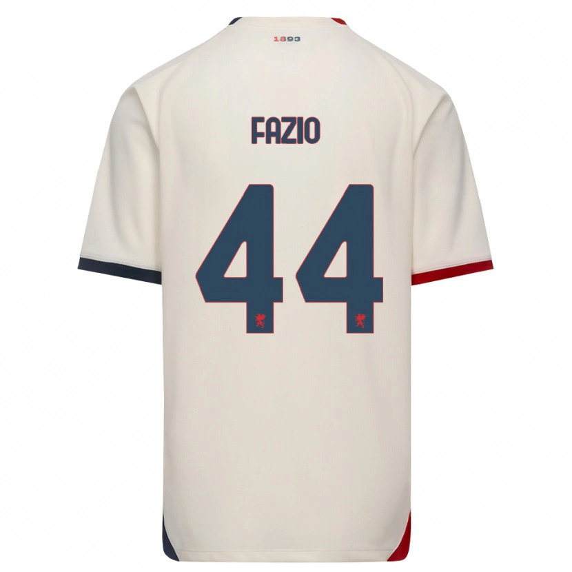 DanxenレディースAgostino Fazio#44オフホワイト レッドアウェイシャツ2026/27ジャージーユニフォーム