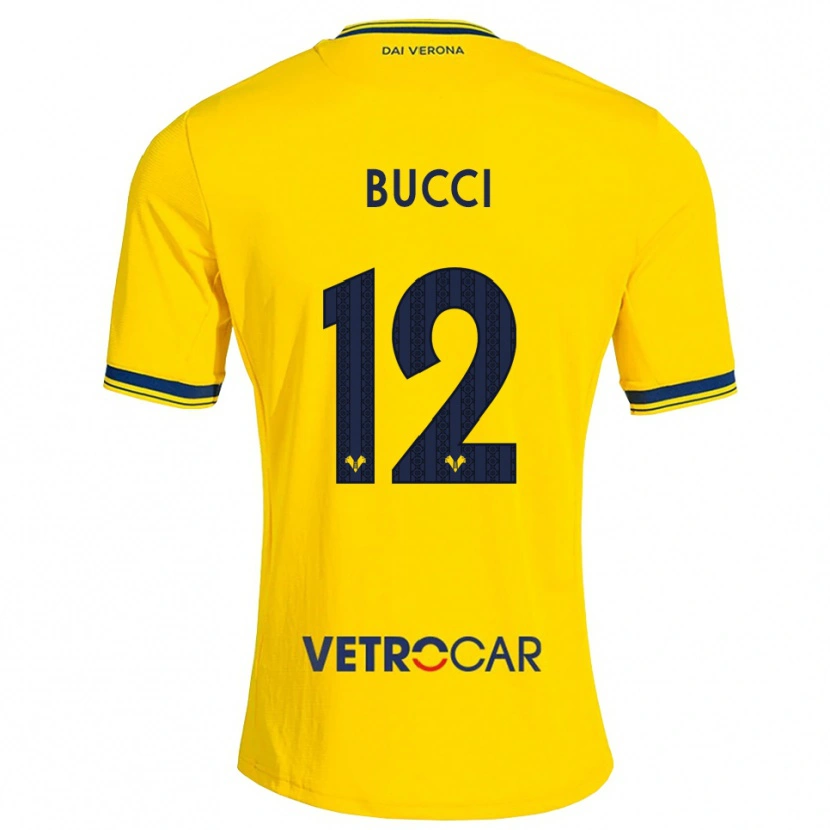 DanxenレディースIrene Bucci#12イエロー レッドアウェイシャツ2026/27ジャージーユニフォーム