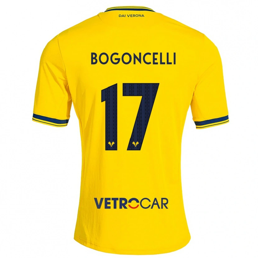DanxenレディースPietro Bogoncelli#17イエロー レッドアウェイシャツ2026/27ジャージーユニフォーム