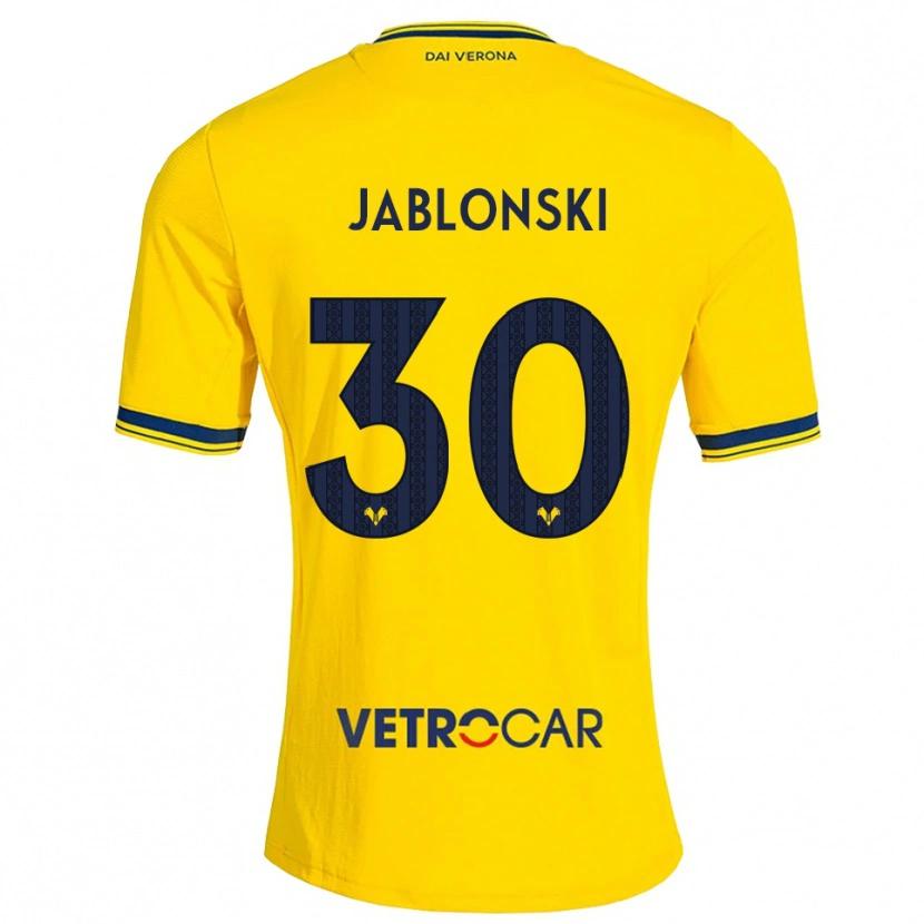 DanxenレディースDarvin Jablonski#30イエロー レッドアウェイシャツ2026/27ジャージーユニフォーム