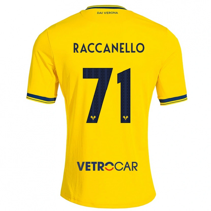 DanxenレディースMarco Raccanello#71イエロー レッドアウェイシャツ2026/27ジャージーユニフォーム