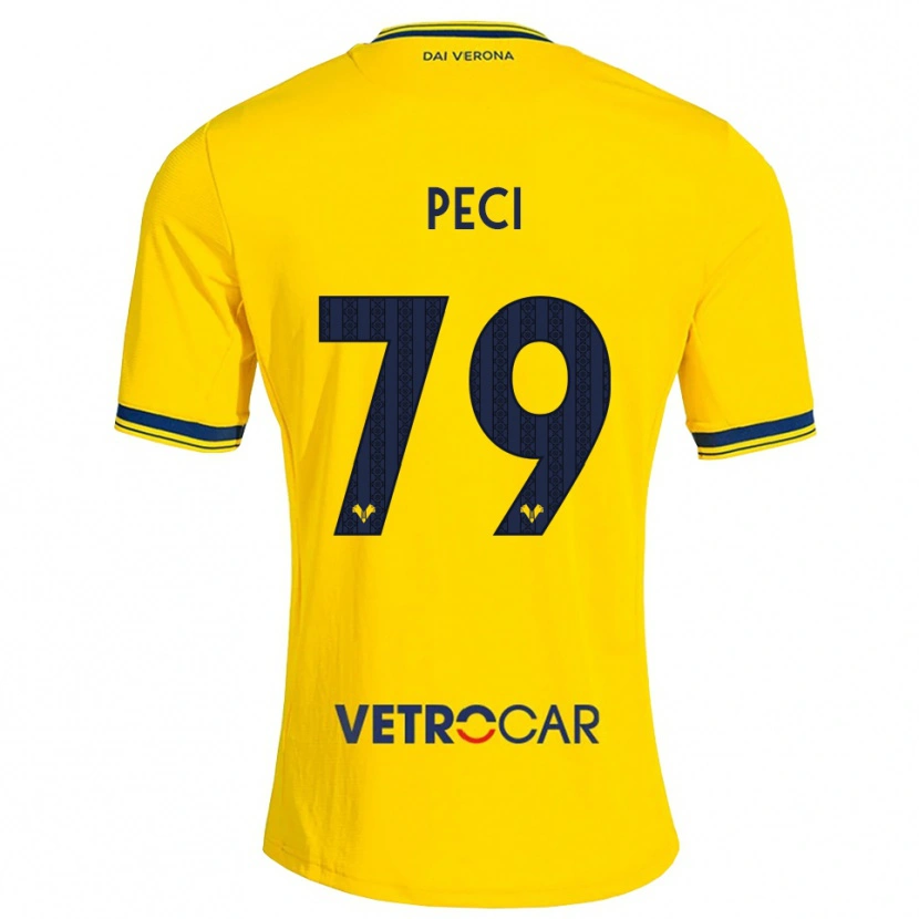 DanxenレディースJurgen Peci#79イエロー レッドアウェイシャツ2026/27ジャージーユニフォーム
