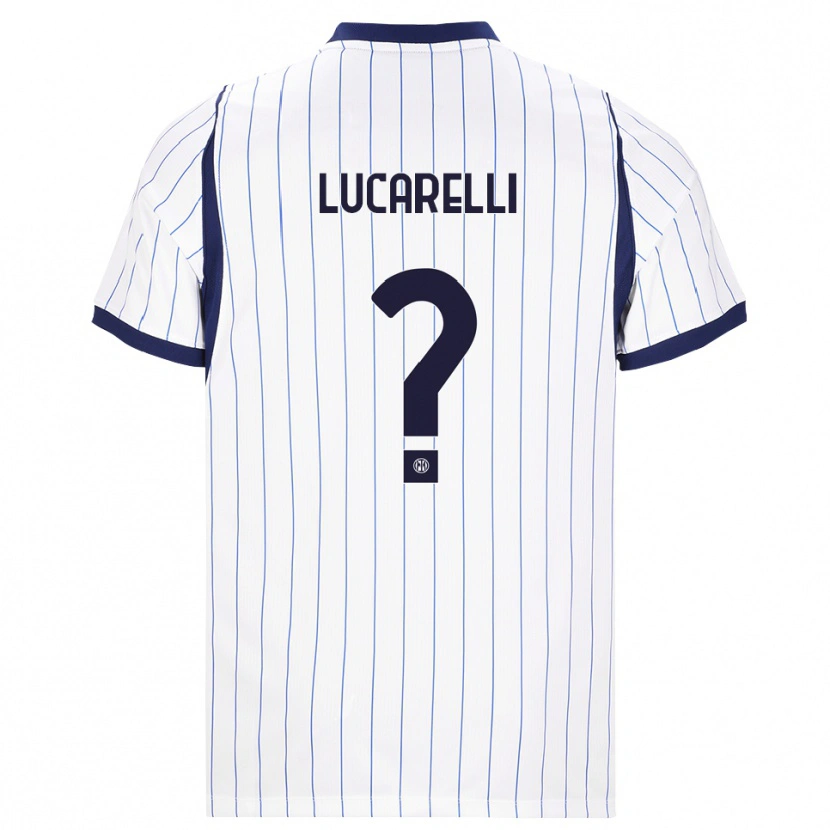 DanxenレディースDiego Lucarelli#0ホワイト ネイビーブルーアウェイシャツ2026/27ジャージーユニフォーム
