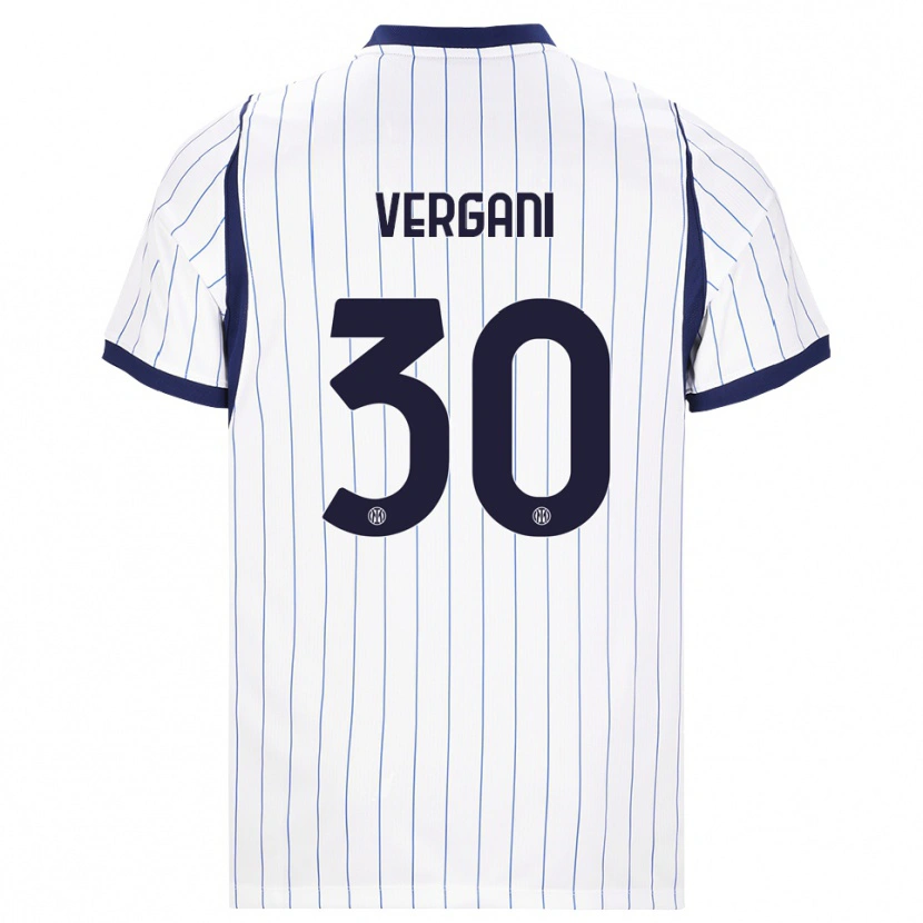 DanxenレディースBianca Vergani#30ホワイト ネイビーブルーアウェイシャツ2026/27ジャージーユニフォーム