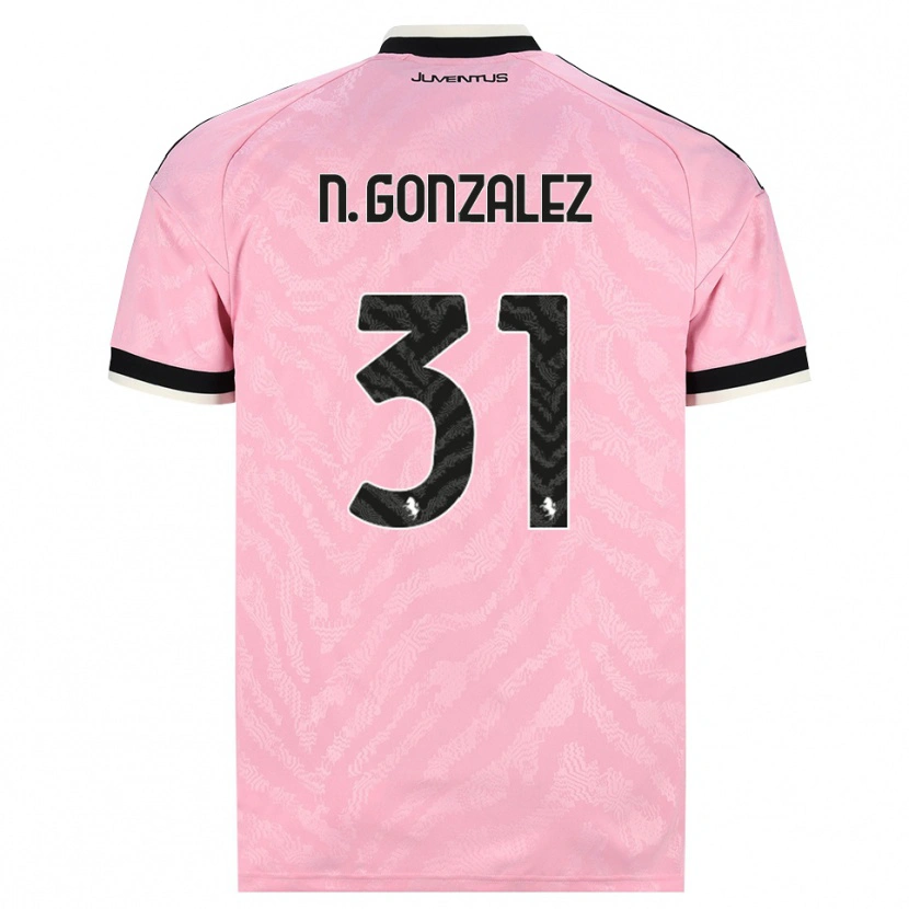 Danxenレディースニコラス・ゴンザレス#31ピンク ブラックアウェイシャツ2026/27ジャージーユニフォーム