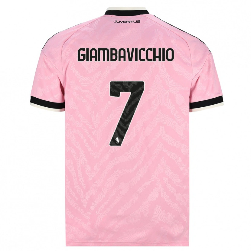 DanxenレディースFranco Giambavicchio#7ピンク ブラックアウェイシャツ2026/27ジャージーユニフォーム