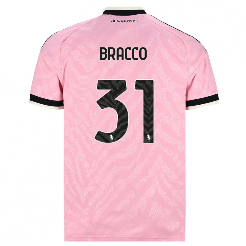 DanxenレディースLuca Bracco#31ピンク ブラックアウェイシャツ2026/27ジャージーユニフォーム