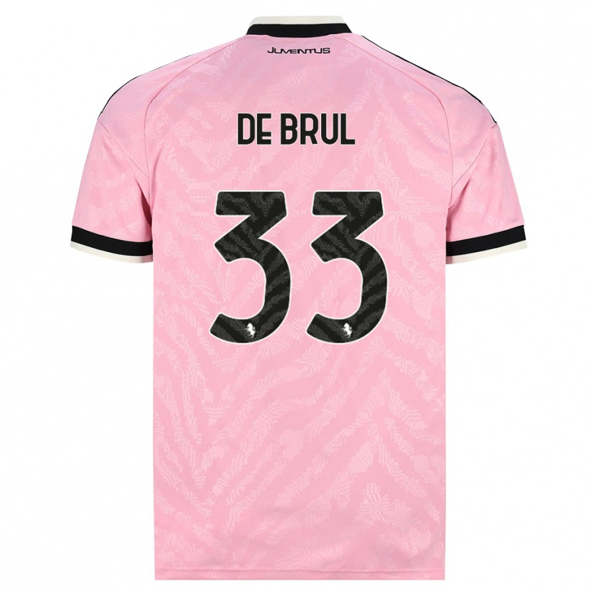 DanxenレディースMaxime De Brul#33ピンク ブラックアウェイシャツ2026/27ジャージーユニフォーム