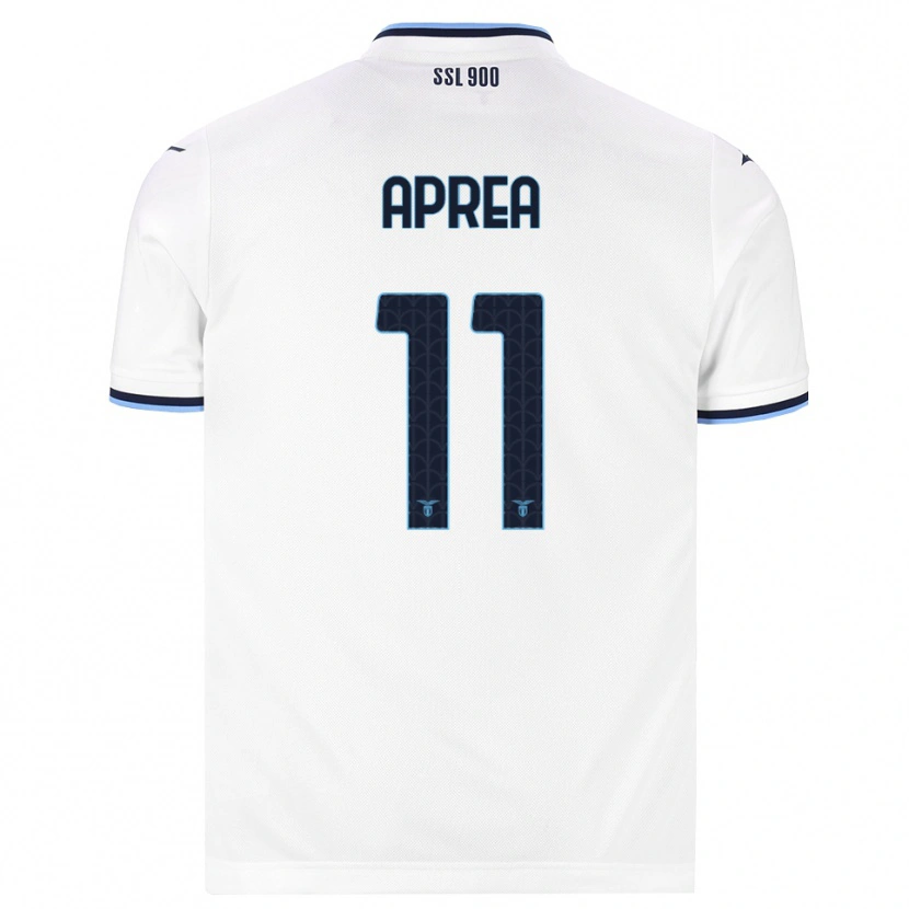 DanxenレディースFederico Aprea#11ホワイト ネイビーブルーアウェイシャツ2026/27ジャージーユニフォーム