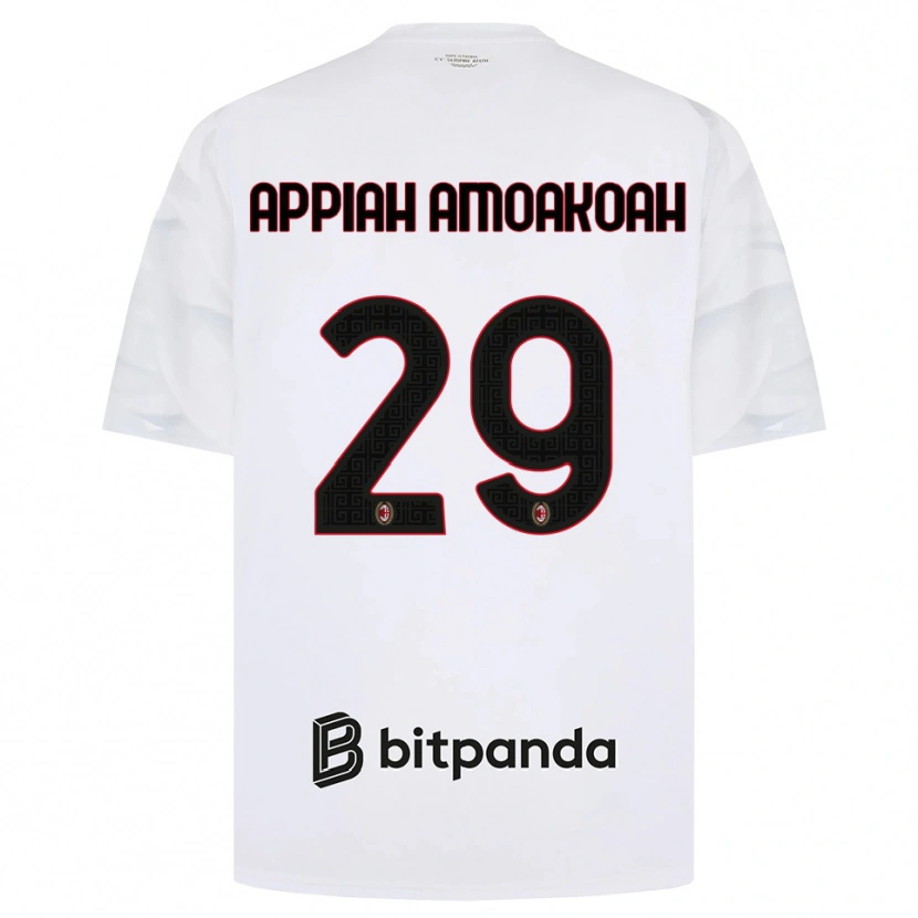 DanxenレディースKaren Appiah Amoakoah#29ホワイト レッド ブラックアウェイシャツ2026/27ジャージーユニフォーム