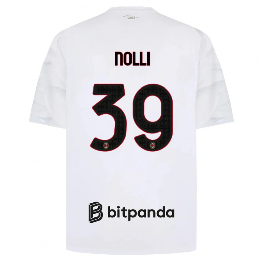 DanxenレディースLuca Nolli#39ホワイト レッド ブラックアウェイシャツ2026/27ジャージーユニフォーム