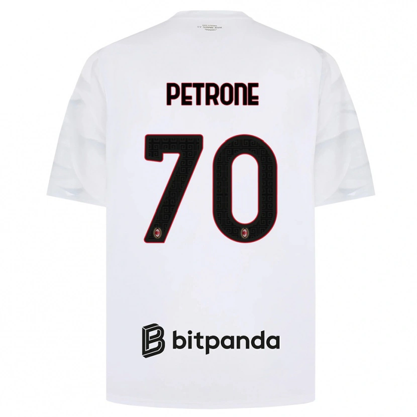 DanxenレディースDaniele Petrone#70ホワイト レッド ブラックアウェイシャツ2026/27ジャージーユニフォーム
