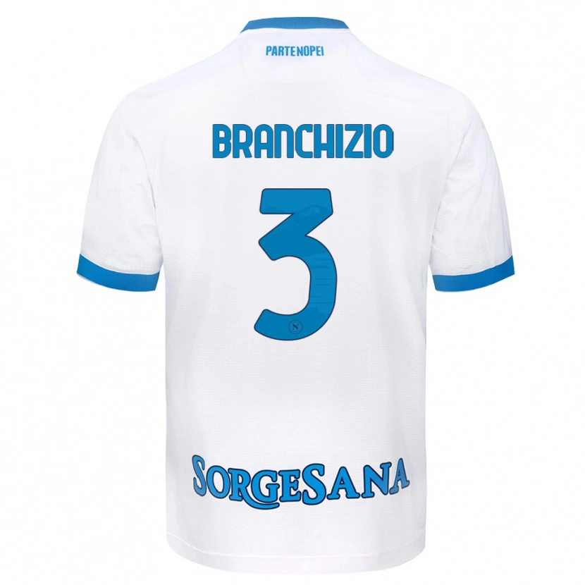 DanxenレディースAgostino Branchizio#3ホワイト スカイブルーアウェイシャツ2026/27ジャージーユニフォーム