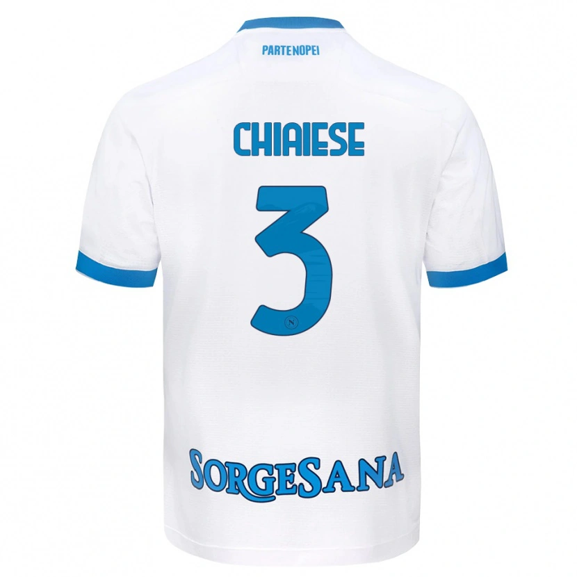 DanxenレディースRiccardo Chiaiese#3ホワイト スカイブルーアウェイシャツ2026/27ジャージーユニフォーム