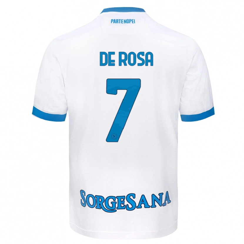 DanxenレディースVincenzo De Rosa#7ホワイト スカイブルーアウェイシャツ2026/27ジャージーユニフォーム