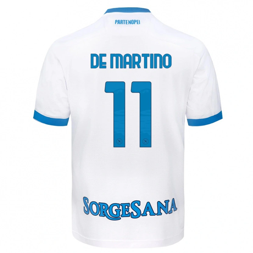 DanxenレディースGiuseppe De Martino#11ホワイト スカイブルーアウェイシャツ2026/27ジャージーユニフォーム