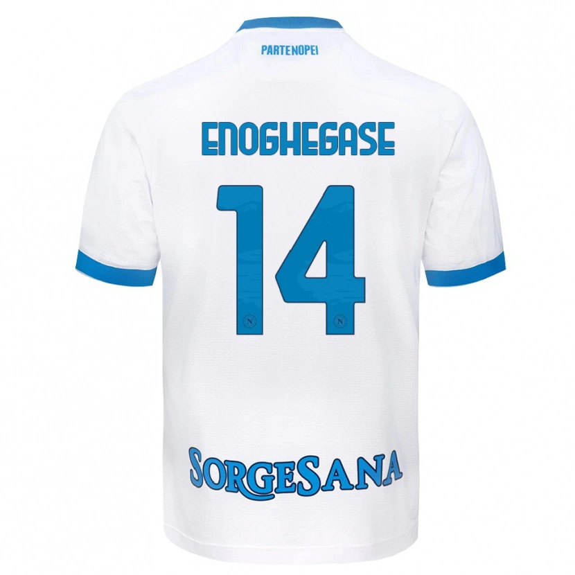 DanxenレディースFavour Enoghegase#14ホワイト スカイブルーアウェイシャツ2026/27ジャージーユニフォーム