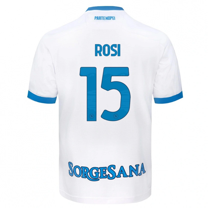 DanxenレディースPasquale Rosi#15ホワイト スカイブルーアウェイシャツ2026/27ジャージーユニフォーム