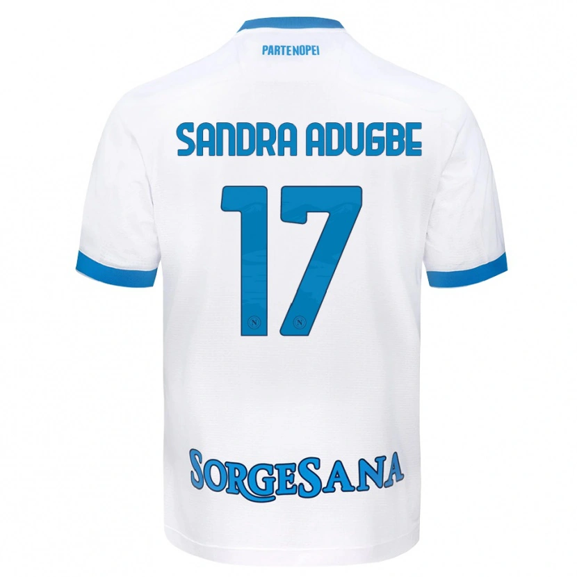 DanxenレディースOlamide Sandra Adugbe#17ホワイト スカイブルーアウェイシャツ2026/27ジャージーユニフォーム