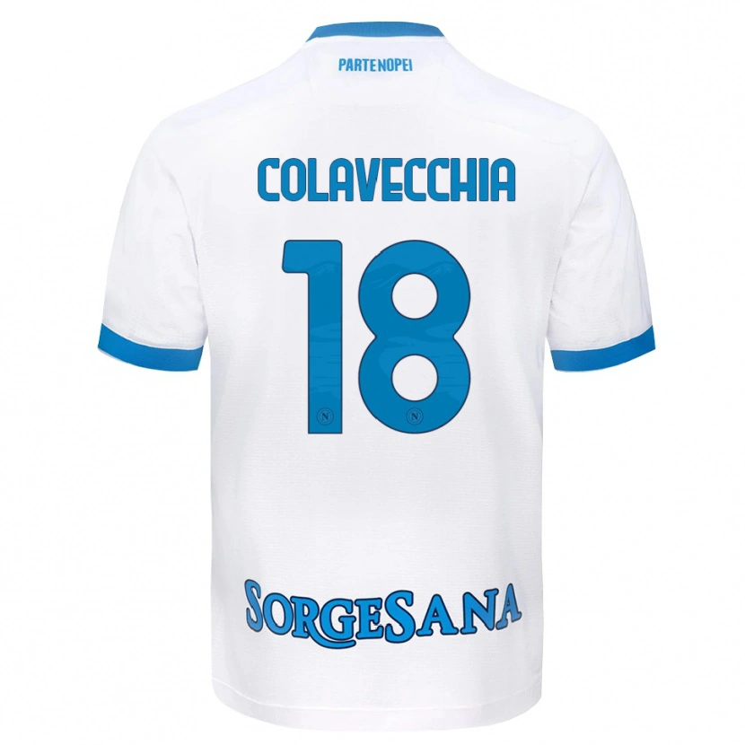 DanxenレディースPasquale Colavecchia#18ホワイト スカイブルーアウェイシャツ2026/27ジャージーユニフォーム