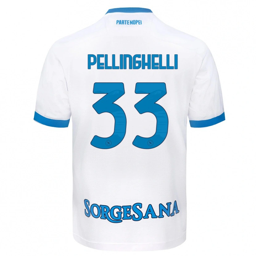 DanxenレディースAlice Pellinghelli#33ホワイト スカイブルーアウェイシャツ2026/27ジャージーユニフォーム