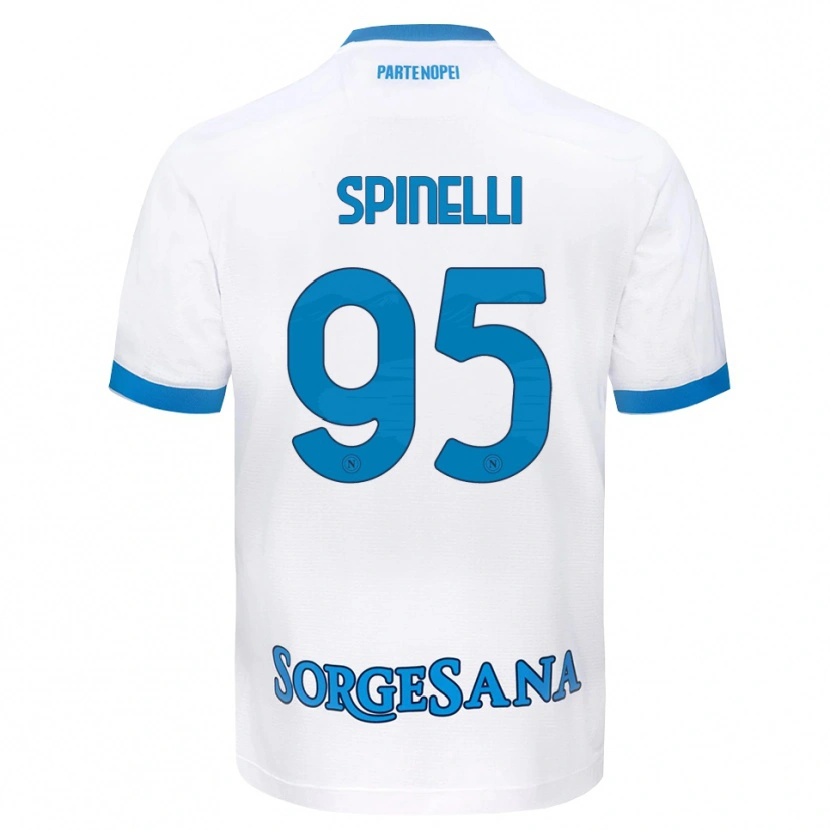 DanxenレディースDavid Spinelli#95ホワイト スカイブルーアウェイシャツ2026/27ジャージーユニフォーム