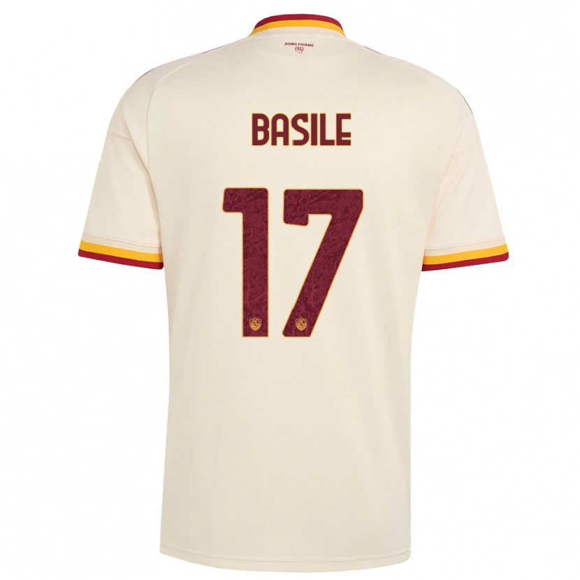 DanxenレディースEmmanuel Basile#17シャンパン レッド イエローアウェイシャツ2026/27ジャージーユニフォーム