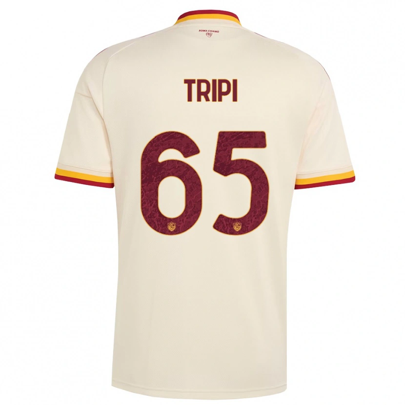 DanxenレディースFilippo Tripi#65シャンパン レッド イエローアウェイシャツ2026/27ジャージーユニフォーム