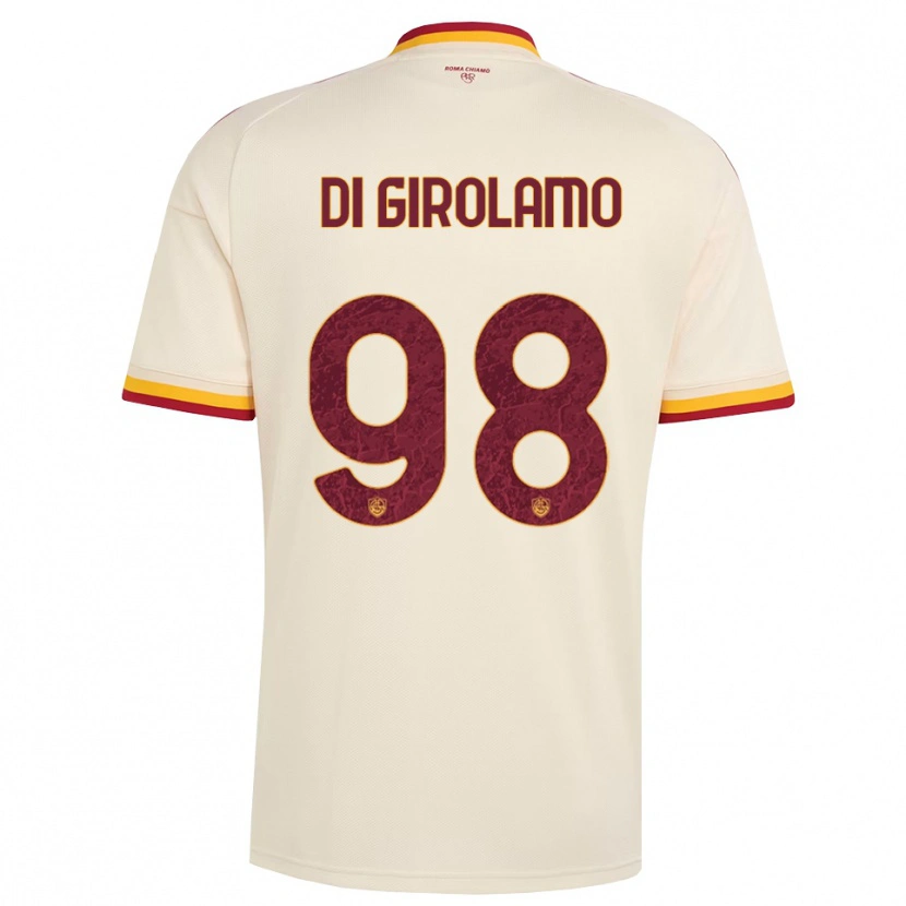 DanxenレディースAnita Di Girolamo#98シャンパン レッド イエローアウェイシャツ2026/27ジャージーユニフォーム