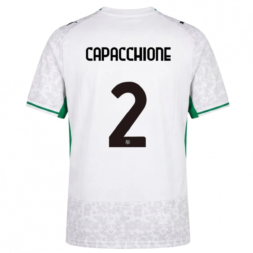 DanxenレディースCristian Capacchione#2ホワイト ブラック グリーンアウェイシャツ2026/27ジャージーユニフォーム
