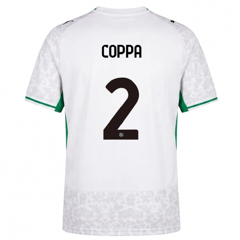 DanxenレディースSamuele Coppa#2ホワイト ブラック グリーンアウェイシャツ2026/27ジャージーユニフォーム
