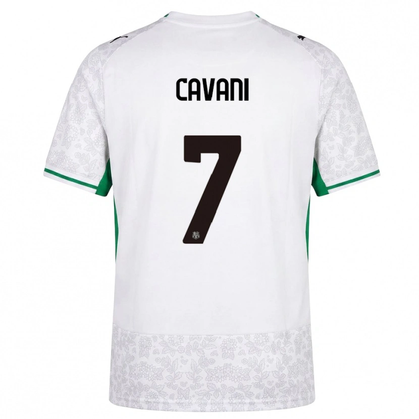 DanxenレディースLorenzo Cavani#7ホワイト ブラック グリーンアウェイシャツ2026/27ジャージーユニフォーム