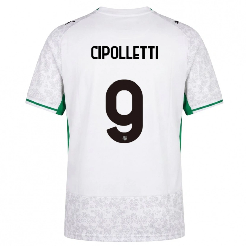 DanxenレディースMatteo Cipolletti#9ホワイト ブラック グリーンアウェイシャツ2026/27ジャージーユニフォーム