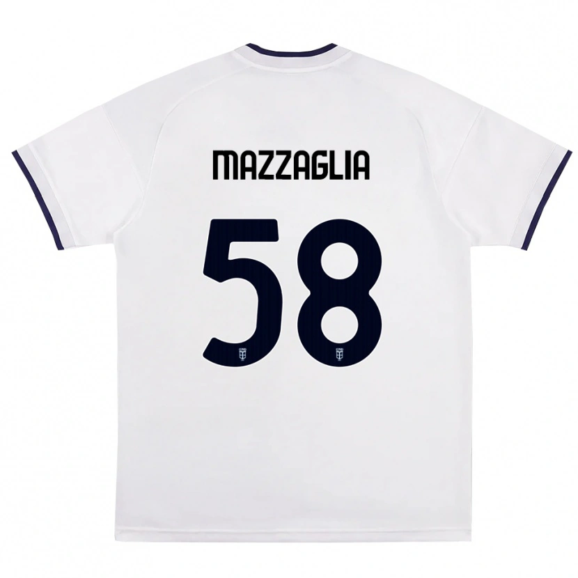 DanxenレディースGiuseppe Mazzaglia#58ホワイト レッド ロイヤルブルーアウェイシャツ2026/27ジャージーユニフォーム