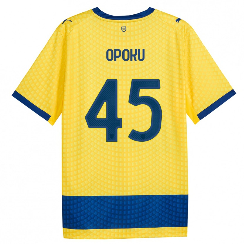 DanxenレディースMama Opoku#45イエロー ブルー ブラックアウェイシャツ2026/27ジャージーユニフォーム