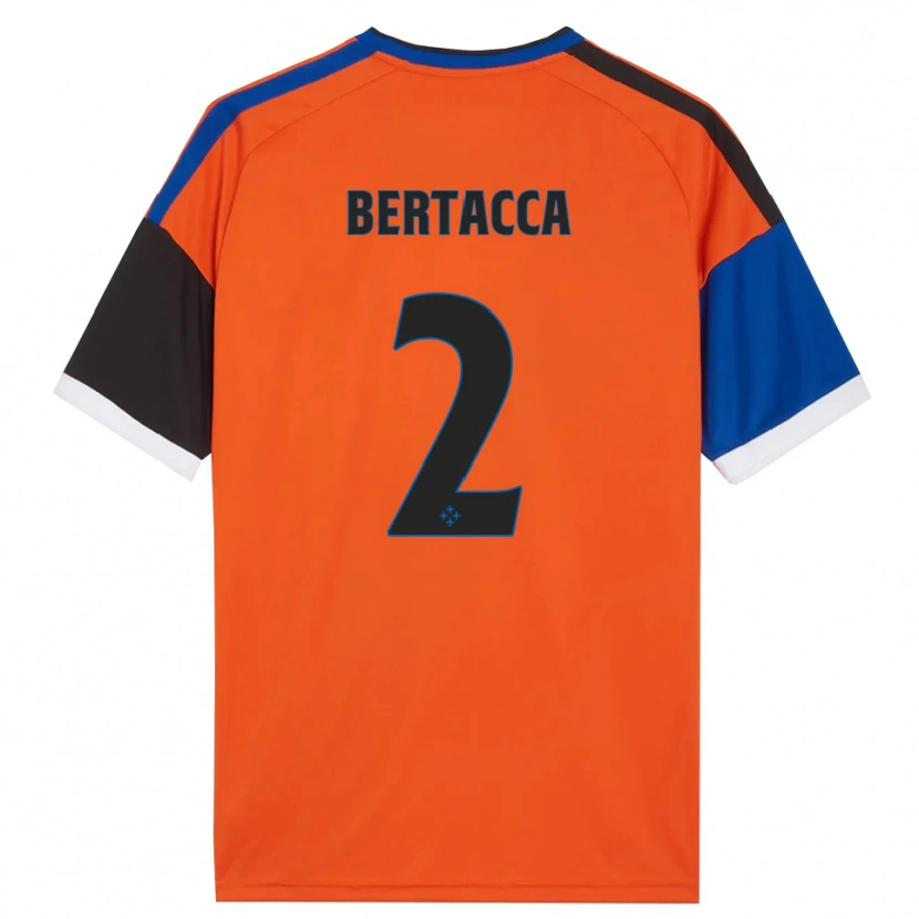 DanxenレディースSamuele Bertacca#2オレンジ ブルー ブラック ホワイトアウェイシャツ2026/27ジャージーユニフォーム