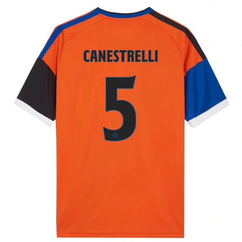 DanxenレディースSimone Canestrelli#5オレンジ ブルー ブラック ホワイトアウェイシャツ2026/27ジャージーユニフォーム