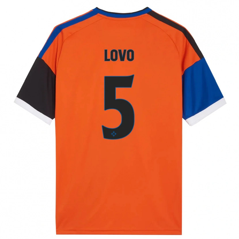DanxenレディースPietro Lovo#5オレンジ ブルー ブラック ホワイトアウェイシャツ2026/27ジャージーユニフォーム