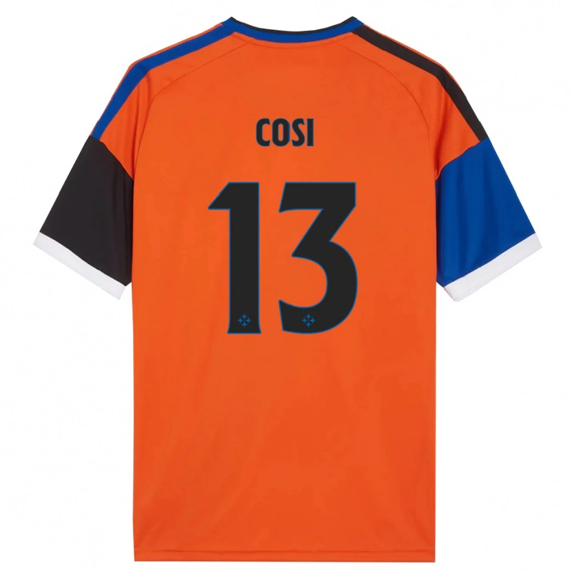 DanxenレディースTommaso Cosi#13オレンジ ブルー ブラック ホワイトアウェイシャツ2026/27ジャージーユニフォーム