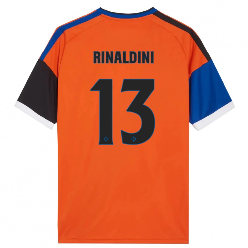 DanxenレディースDuccio Rinaldini#13オレンジ ブルー ブラック ホワイトアウェイシャツ2026/27ジャージーユニフォーム